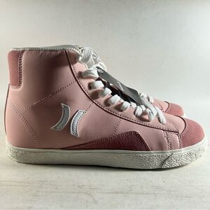 Hurley High Top Shoes Lace Up Sneakers Pink Size 8.5 M
